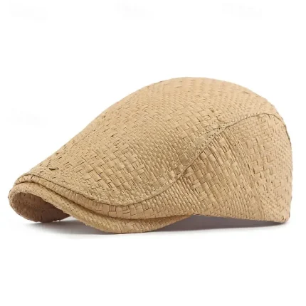 Men's Flat Cap Ascot Hat Newsboy Hat Camel Brown Polyester Fashion Casual Street Daily Plain Adjustable Sunscreen Breathable 2025