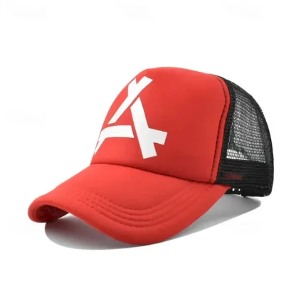 Men's Snapback Hat Baseball Cap Sun Hat Trucker Hat Mesh Cap Black White Cotton Mesh Mesh Back Fashion Casual Street Daily Graphic Adjustable Sunscree